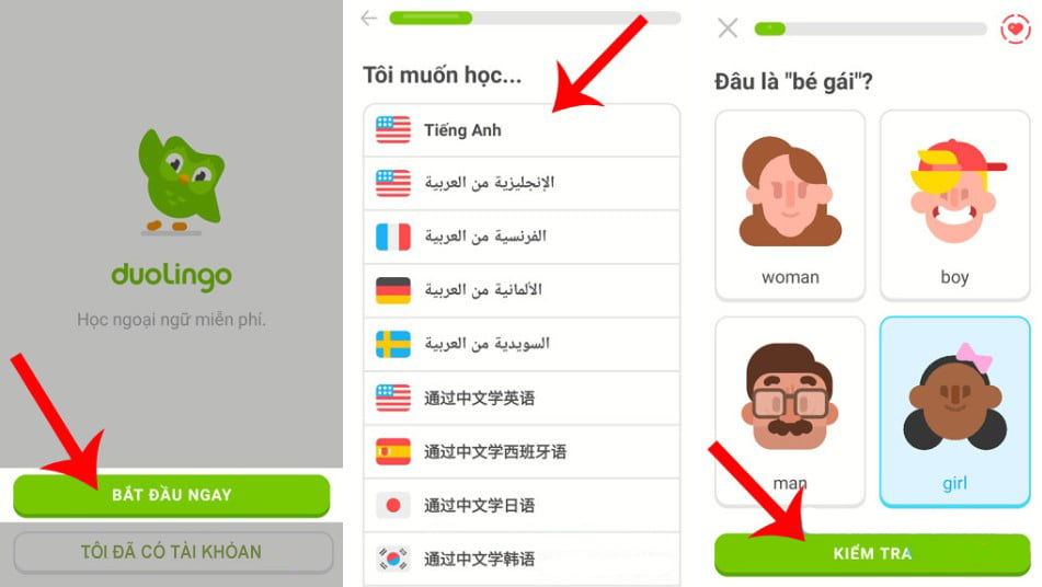 Học Tiếng Anh cho mọi lứa tuổi cùng Duolingo
