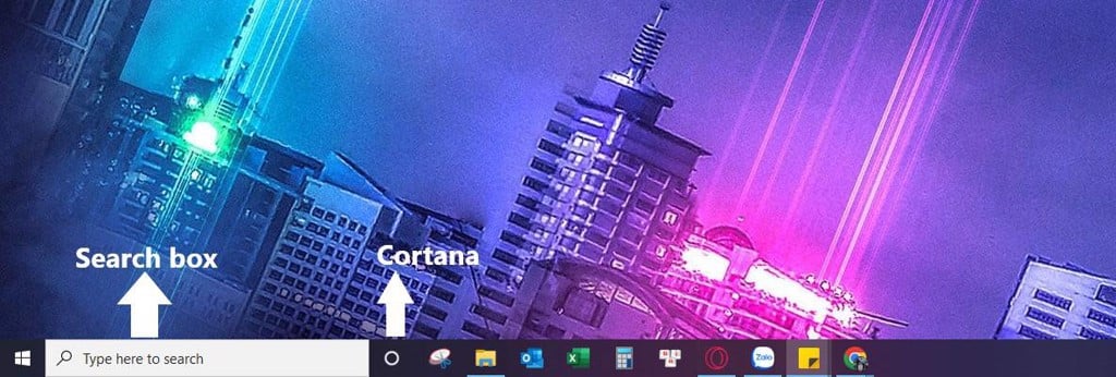 Tắt Cortana và Search box trên thanh taskbar - GEARVN