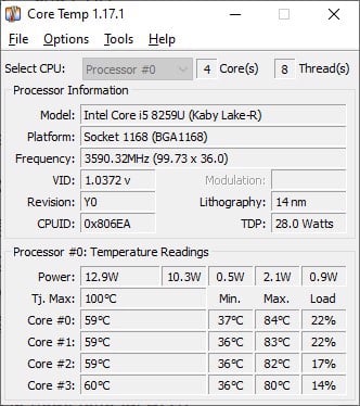 Cách đo và kiểm tra nhiệt độ CPU của máy tính và laptop bằng Core Temp - GEARVN