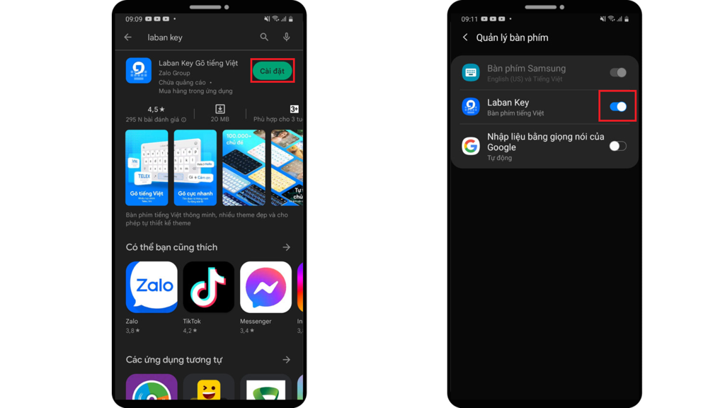 GEARVN - Tải Laban Key trên Android để gửi sticker zalo trên messenger