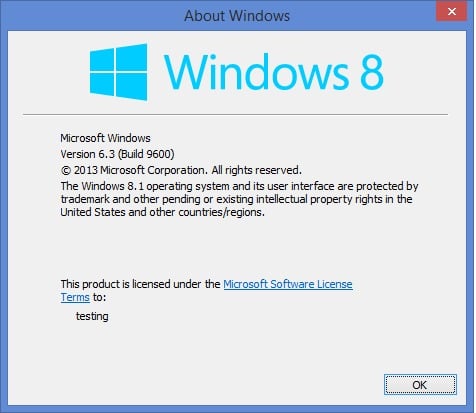 Kiểm tra phiên bản Win trên Windows 8 - GEARVN