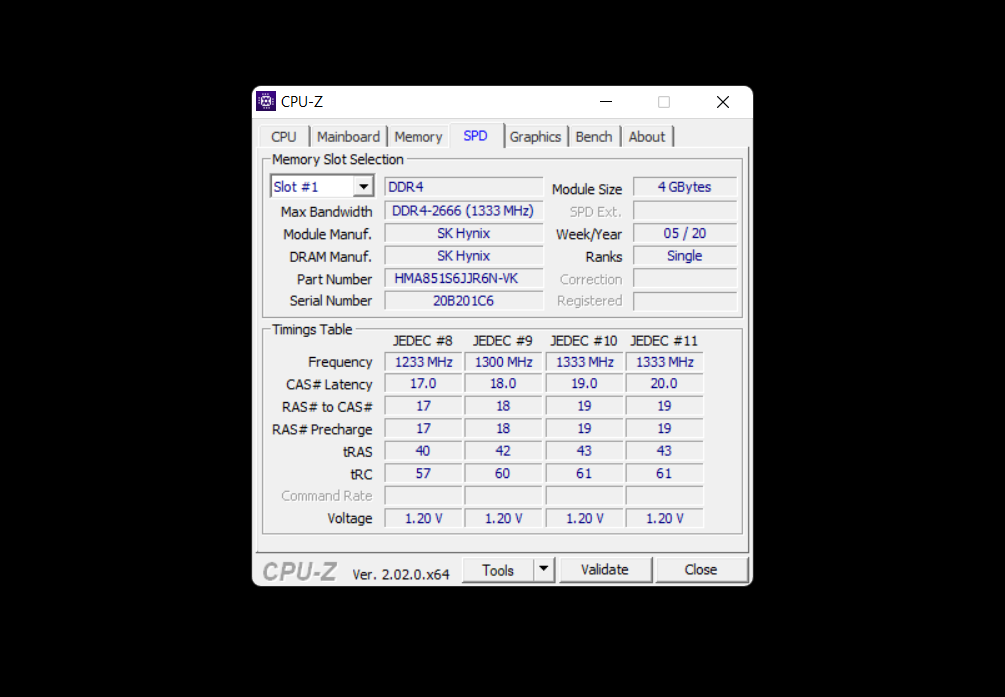 GEARVN - Cách xem thông số trên tab SPD từ CPU Z