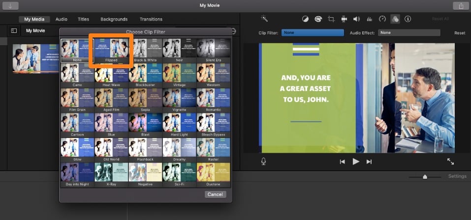 Cách xoay video với iMovie trên Mac - GEARVN