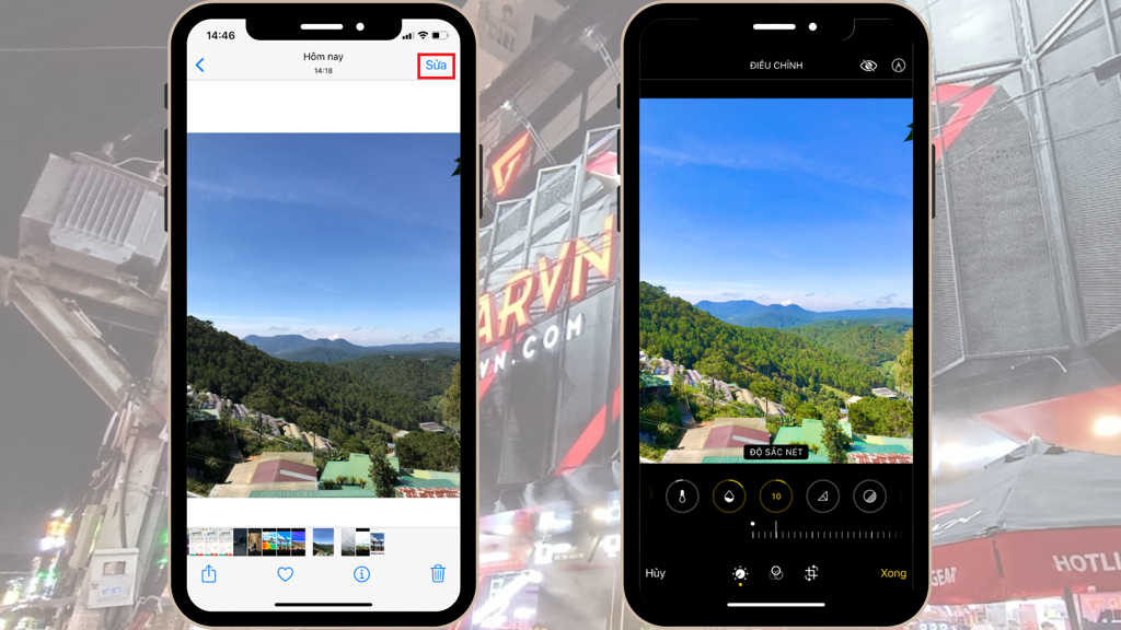 GEARVN - Công thức chỉnh ảnh trên iPhone - Ảnh bầu trời