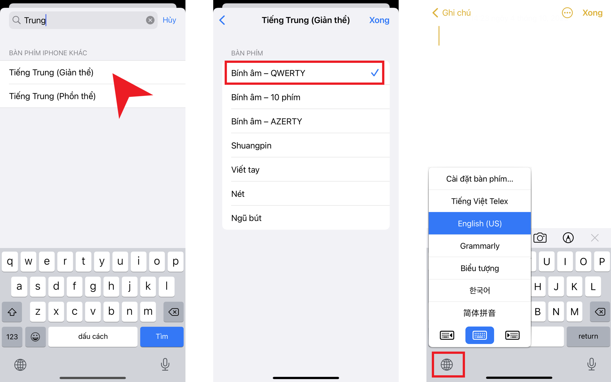 GEARVN - Tìm kiếm và chọn layout bàn phím tiếng Trung