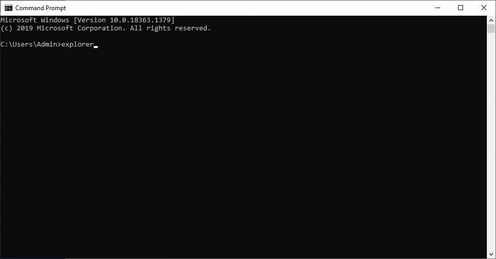 Mở bằng Command Prompt (CMD) - GEARVN.COM