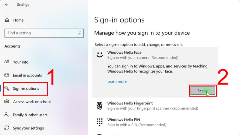 GEARVN Hướng dẫn kích hoạt Windows Hello cho người mới