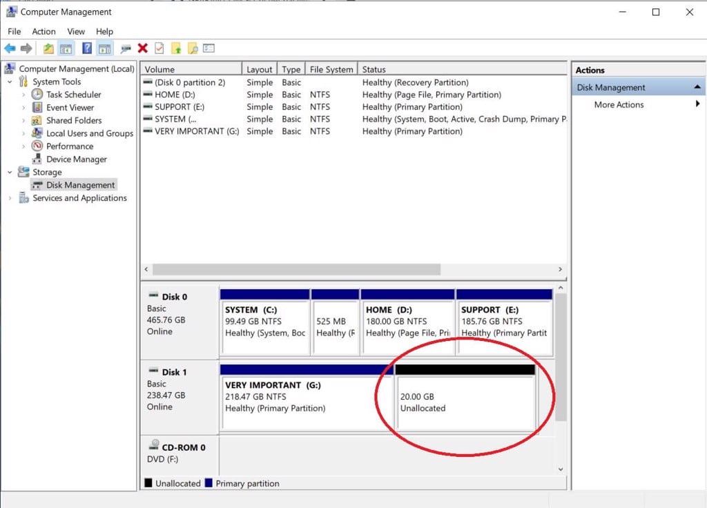 Hướng dẫn phân chia ổ cứng lưu trữ trên Windows 10 đơn giản - GEARVN.COM