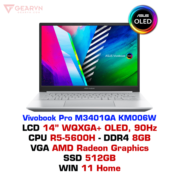 Laptop Asus Vivobook Pro M3401QA KM006W- GEARVN