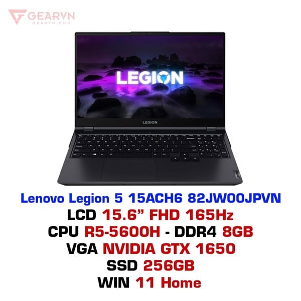 Laptop Gaming Legion 5 15ACH6 82JW00JPVN - GEARVN