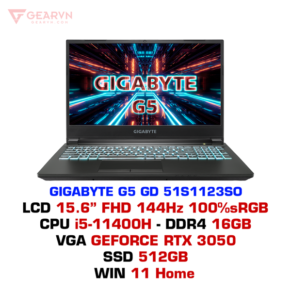 Laptop Gaming GIGABYTE G5 GD 51S1123SO - GEARVN