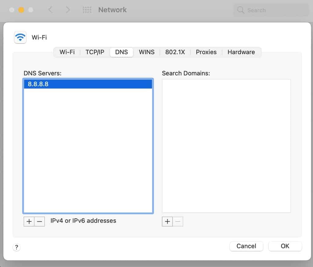 GEARVN - Thay đổi DNS Server trên macOS