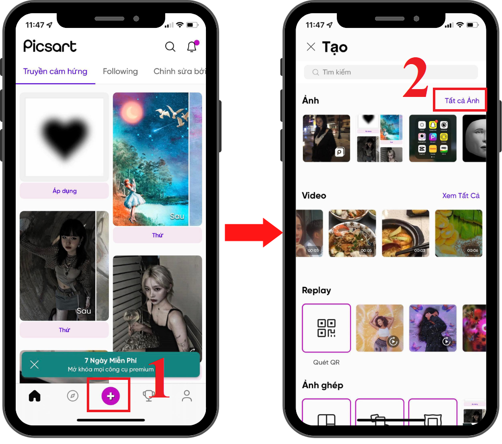GEARVN - Cách tạo filter Instagram, Facebook bằng ứng dụng Picsart trên điện thoại
