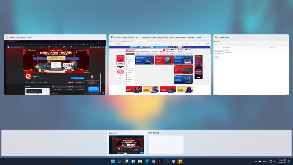Thêm desktop mới trên Windows 11 - GEARVN.COM