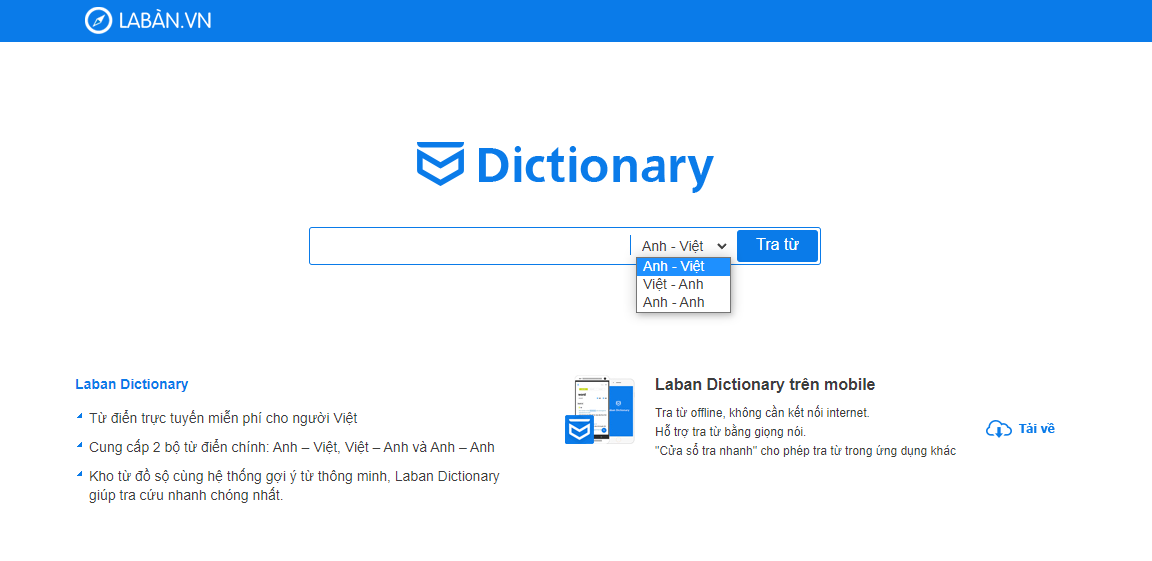 GEARVN - Trang web từ điển online Laban Dictionary