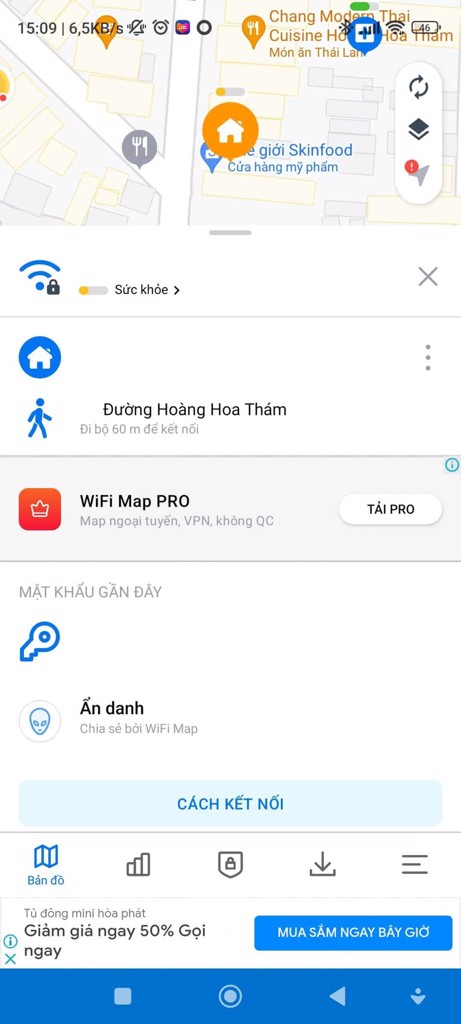 Hướng dẫn sử dụng WiFi Map - GEARVN