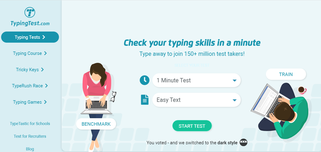 GEARVN -  Typingtest website thực hiện typing test online