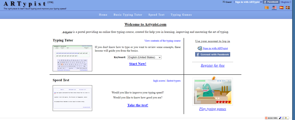GEARVN -  ARTypist website thực hiện typing test online