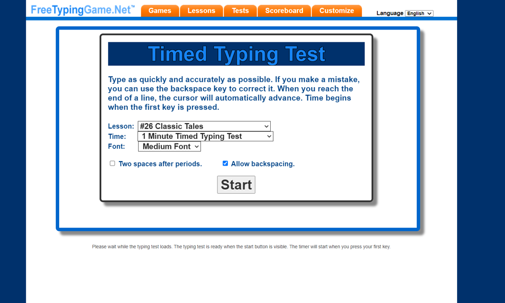 GEARVN -  Free TypingGame website thực hiện typing test online